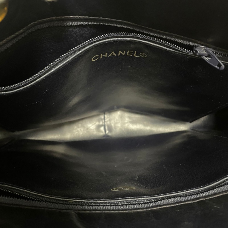 Chanel 菱格紋托特鏈條包-13