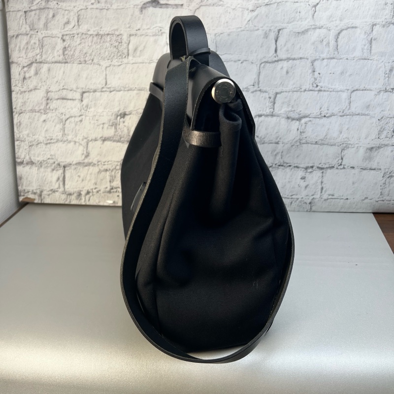 Hermes Herbag 31/36 黑色皮革-5