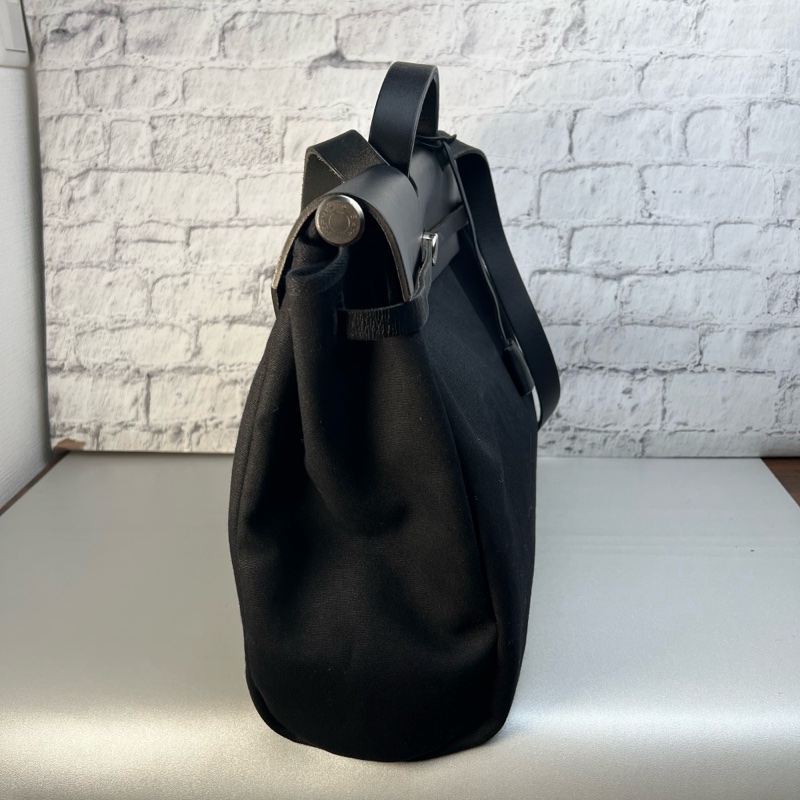 Hermes Herbag 31/36 黑色皮革-6