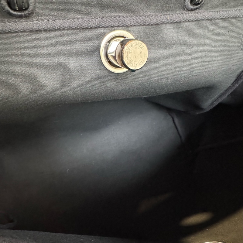 Hermes Herbag 36/38黑色皮革 （附替換袋）-18