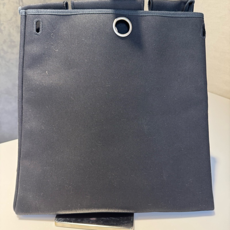Hermes Herbag 36/38黑色皮革 （附替換袋）-20