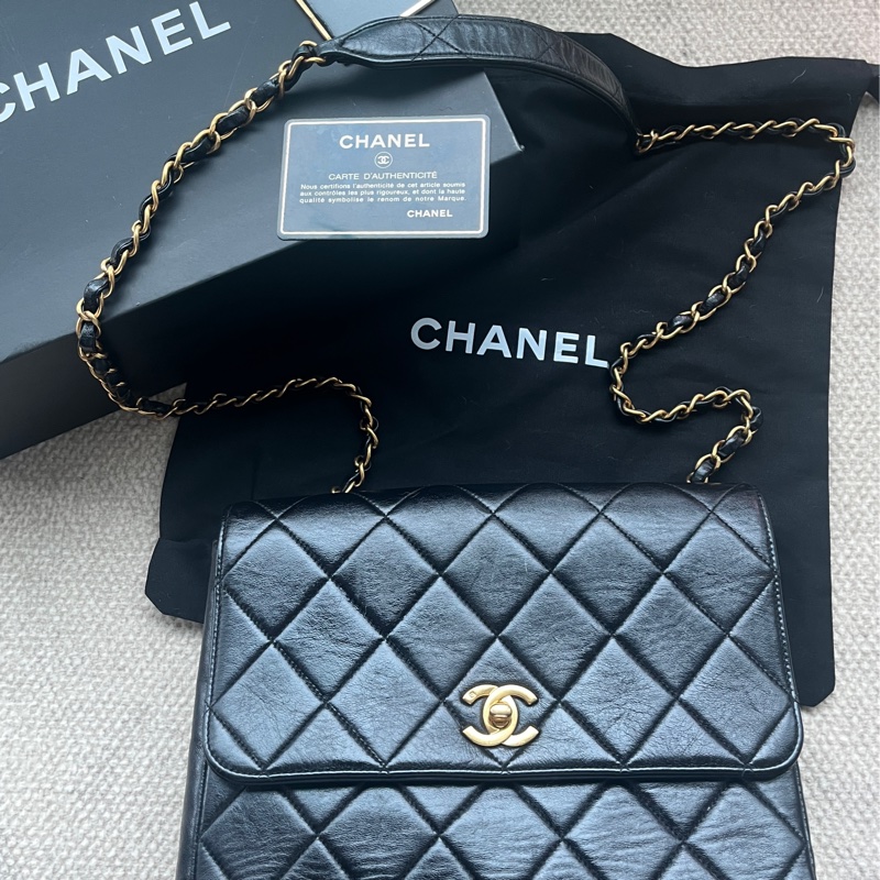 Chanel vintage 近全新香奈兒大方胖-0
