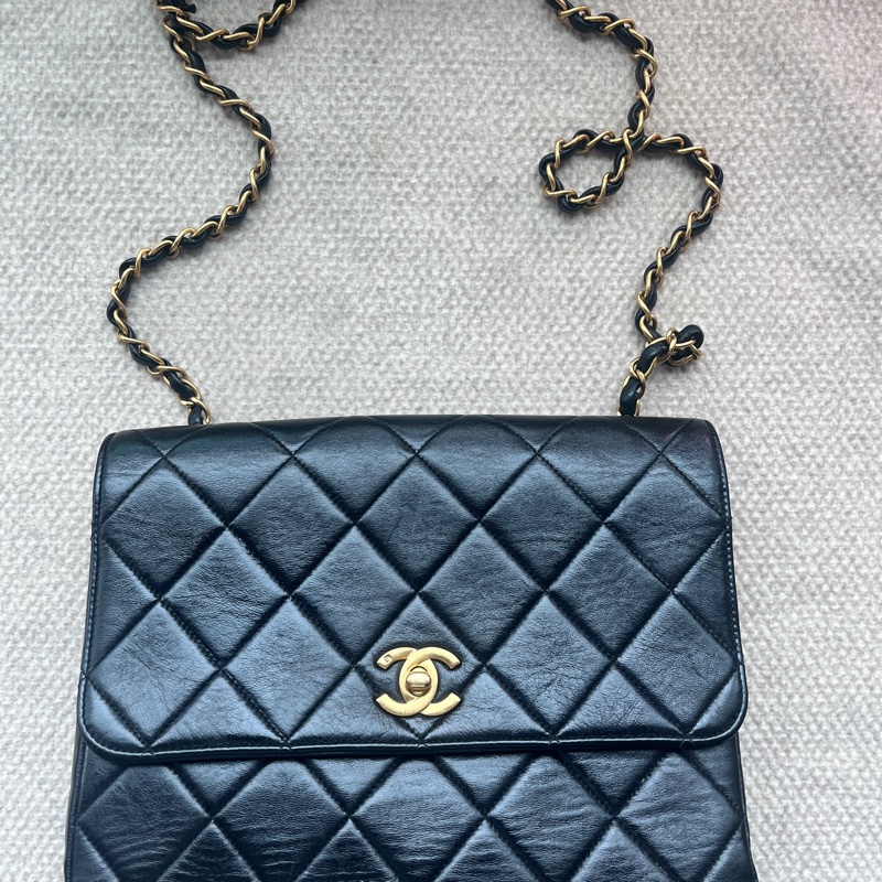 Chanel vintage 近全新香奈兒大方胖-2