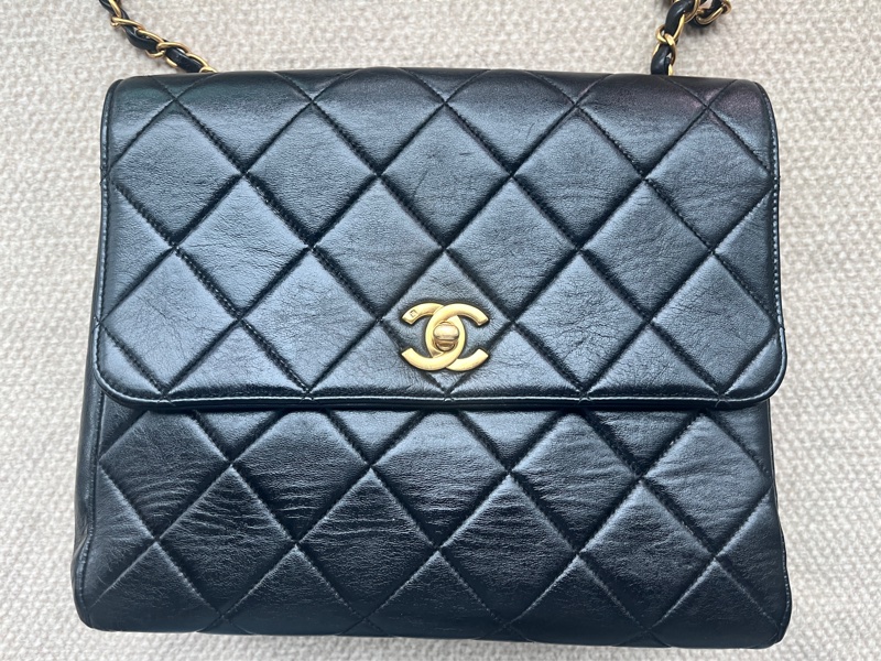 Chanel vintage 近全新香奈兒大方胖-3