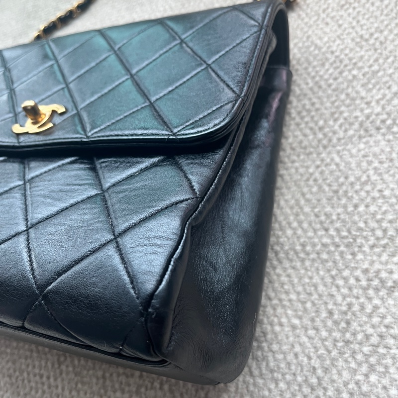 Chanel vintage 近全新香奈兒大方胖-4