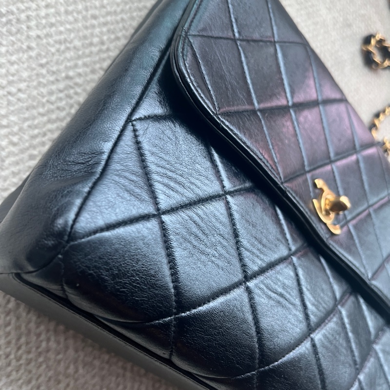 Chanel vintage 近全新香奈兒大方胖-5