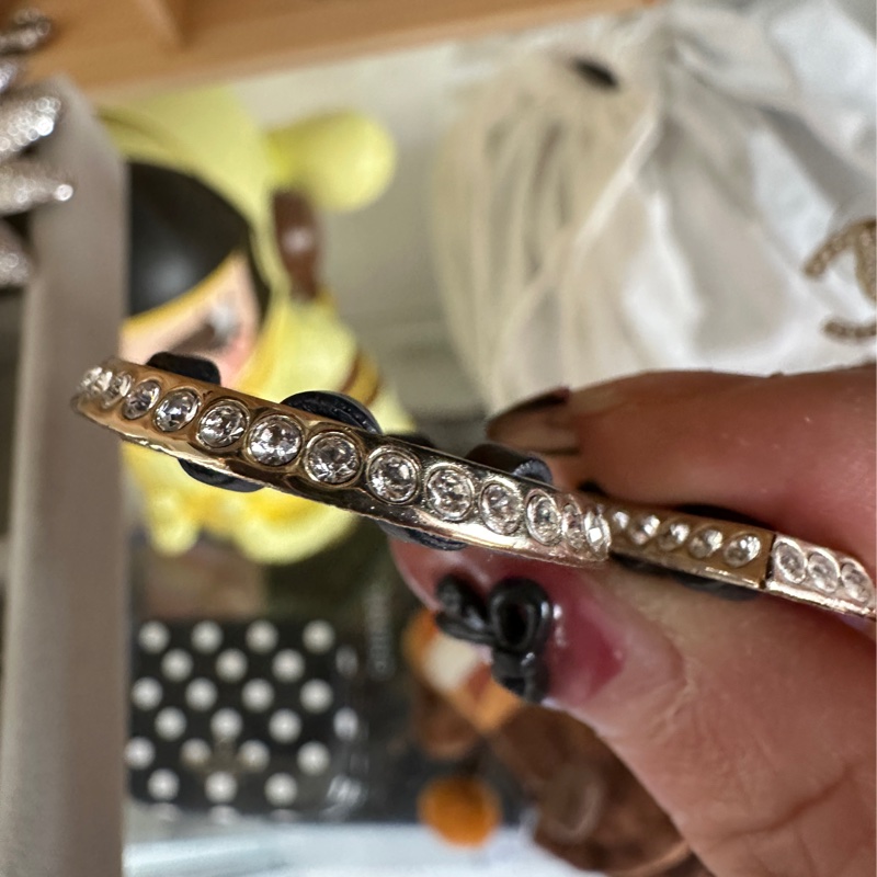 CHANEL No.5皮穿鏈秀款水鑽耳環-4