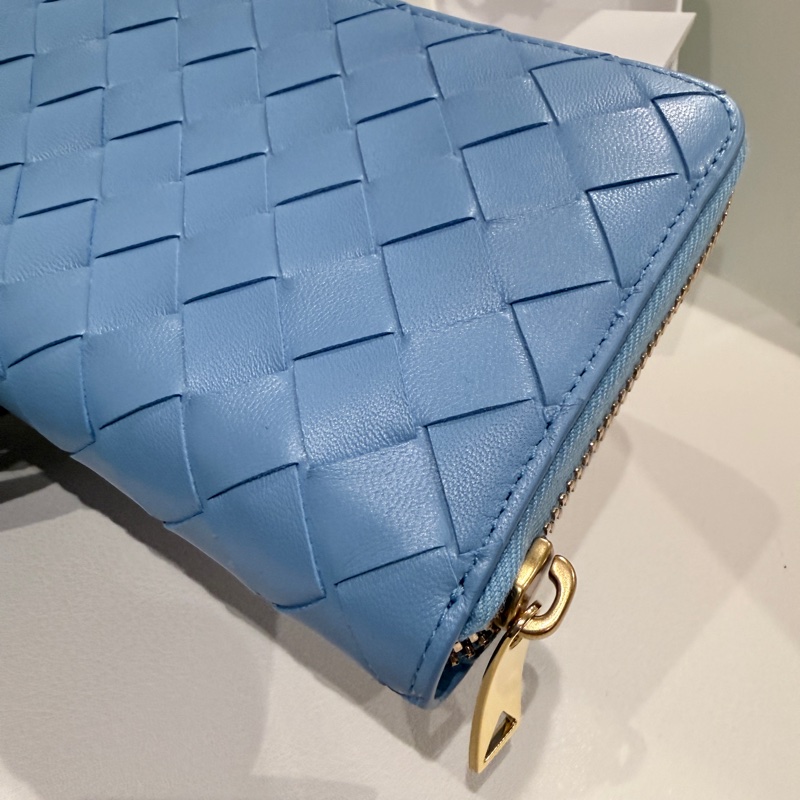 全新✨Bottega Venta BV 大格編織拉鍊長夾錢包-1