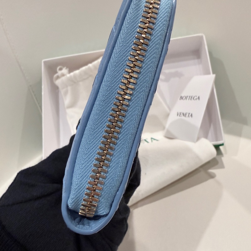 全新✨Bottega Venta BV 大格編織拉鍊長夾錢包-4