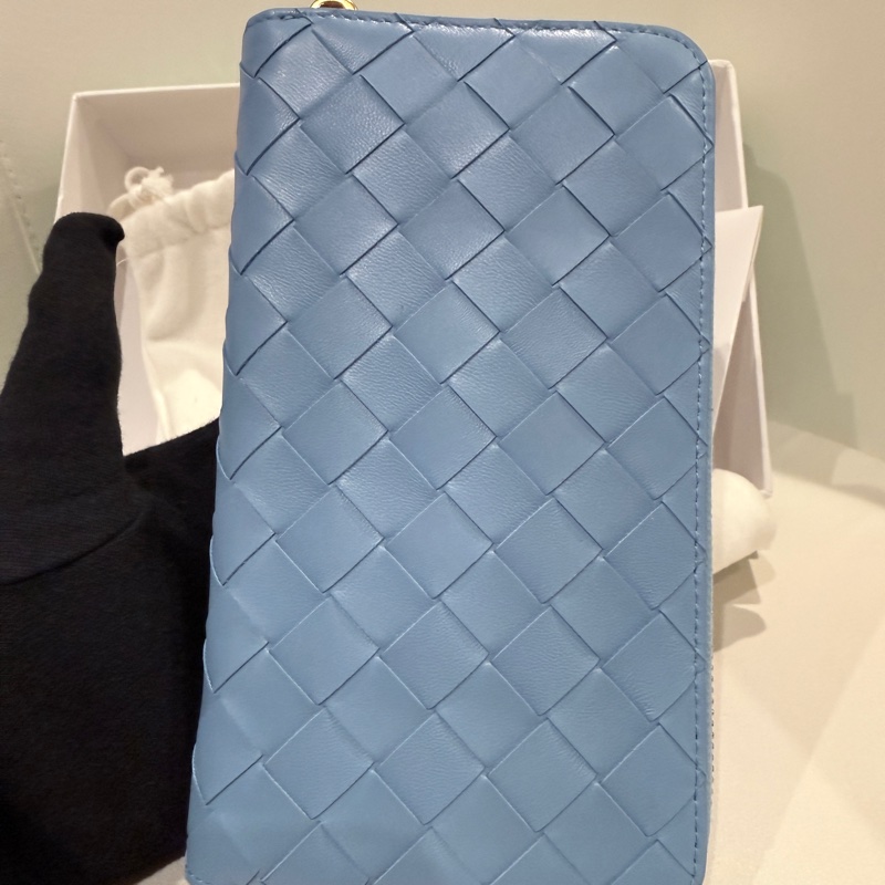 全新✨Bottega Venta BV 大格編織拉鍊長夾錢包-5
