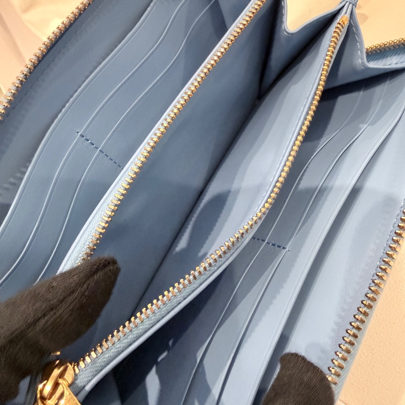 全新✨Bottega Venta BV 大格編織拉鍊長夾錢包-11