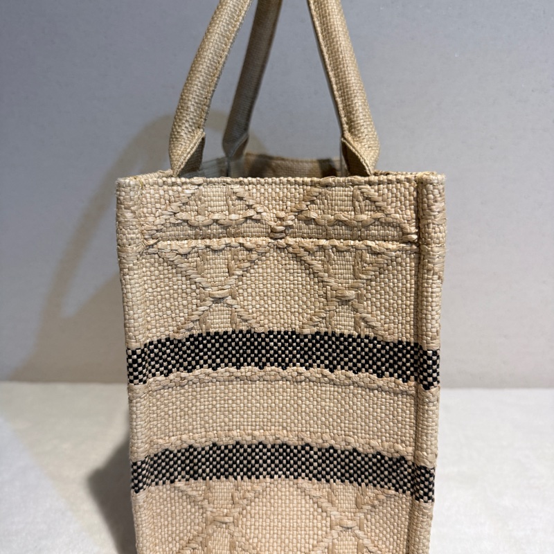 Dior✨拉菲草藤編book tote托特包 小號-3