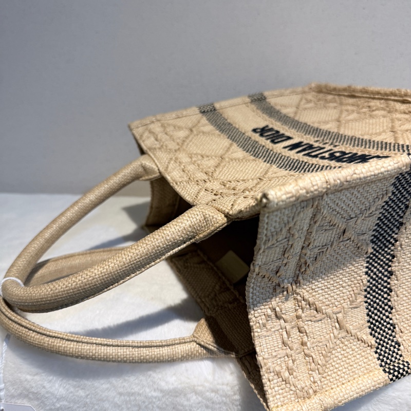 Dior✨拉菲草藤編book tote托特包 小號-8