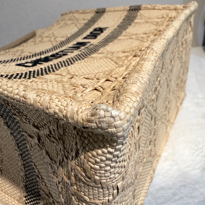 Dior✨拉菲草藤編book tote托特包 小號-9