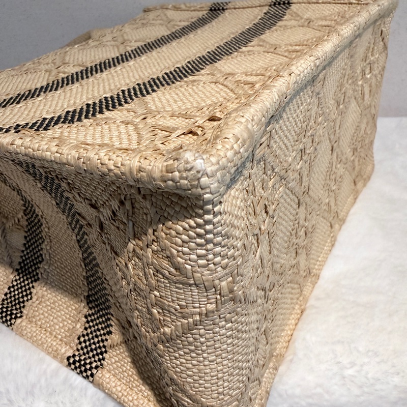 Dior✨拉菲草藤編book tote托特包 小號-13