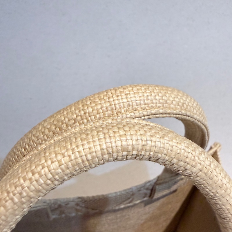 Dior✨拉菲草藤編book tote托特包 小號-19