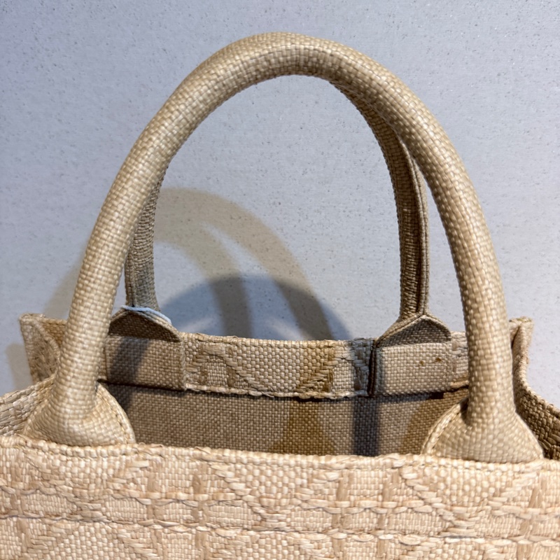 Dior✨拉菲草藤編book tote托特包 小號-20