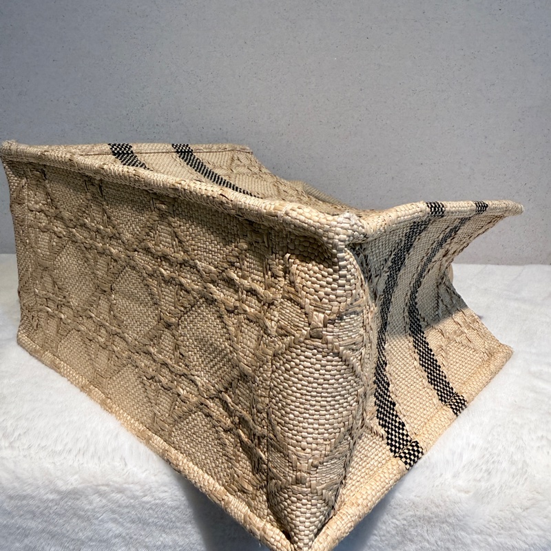 Dior✨拉菲草藤編book tote托特包 小號-23