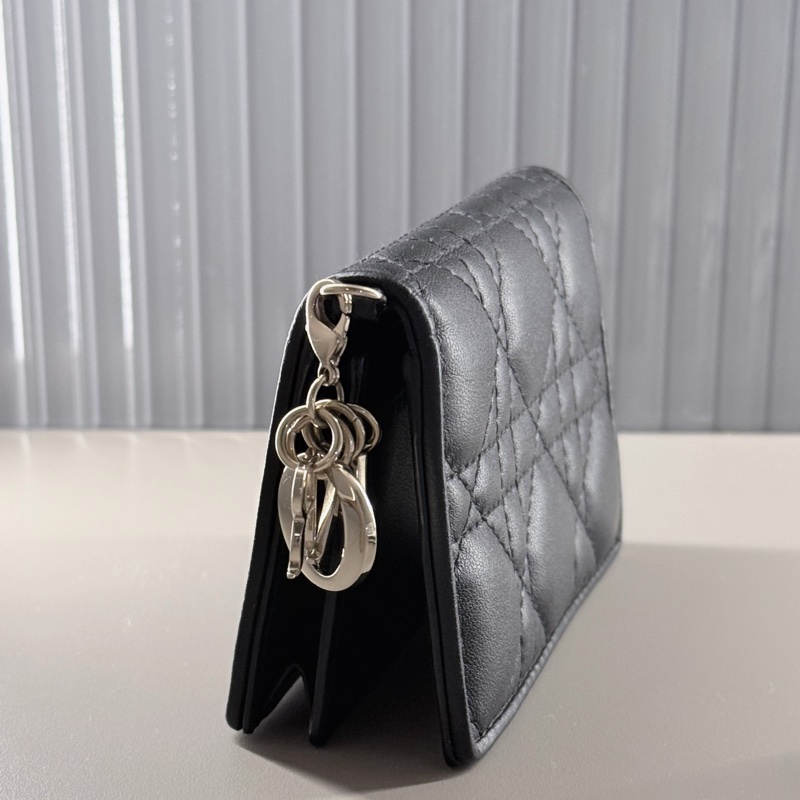 Lady Dior 黑色 Cannage 羊皮 [卡夾/錢包/短夾 ]-5
