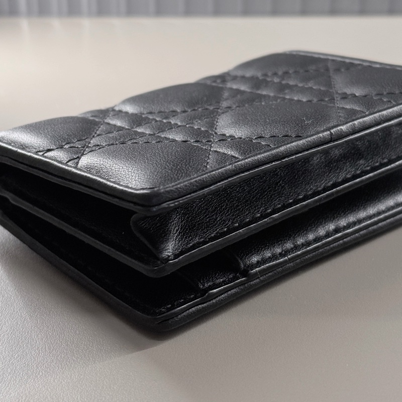 Lady Dior 黑色 Cannage 羊皮 [卡夾/錢包/短夾 ]-6