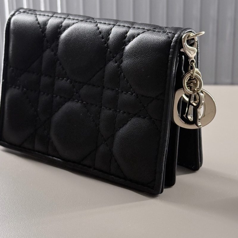Lady Dior 黑色 Cannage 羊皮 [卡夾/錢包/短夾 ]-9