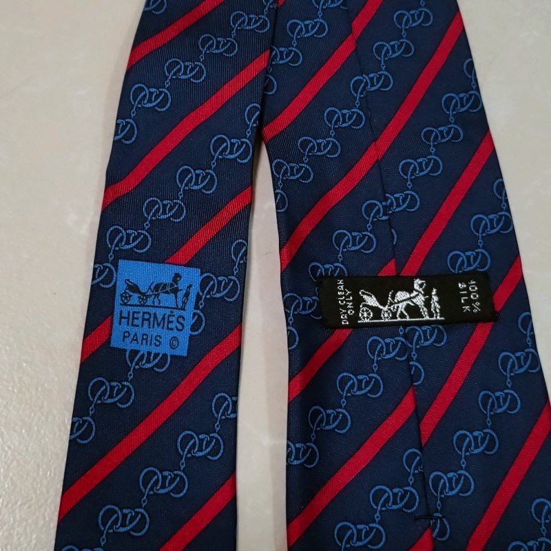 HERMES 愛馬仕 真絲領帶-3