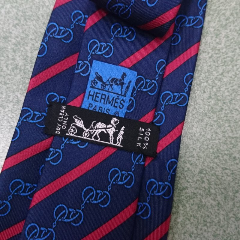 HERMES 愛馬仕 真絲領帶-6