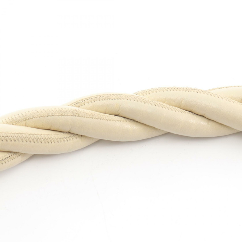 Miu Miu Logo 單肩包，米色皮革，二手女款-4