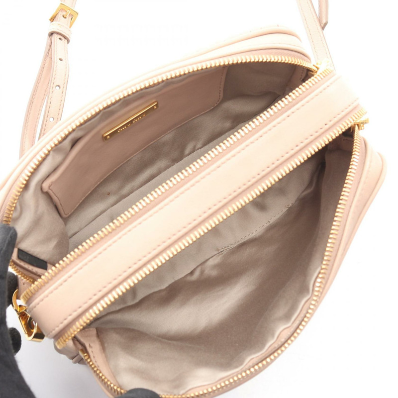 Miu Miu MATELASSE 粉紅皮革單肩包（二手女款）-2