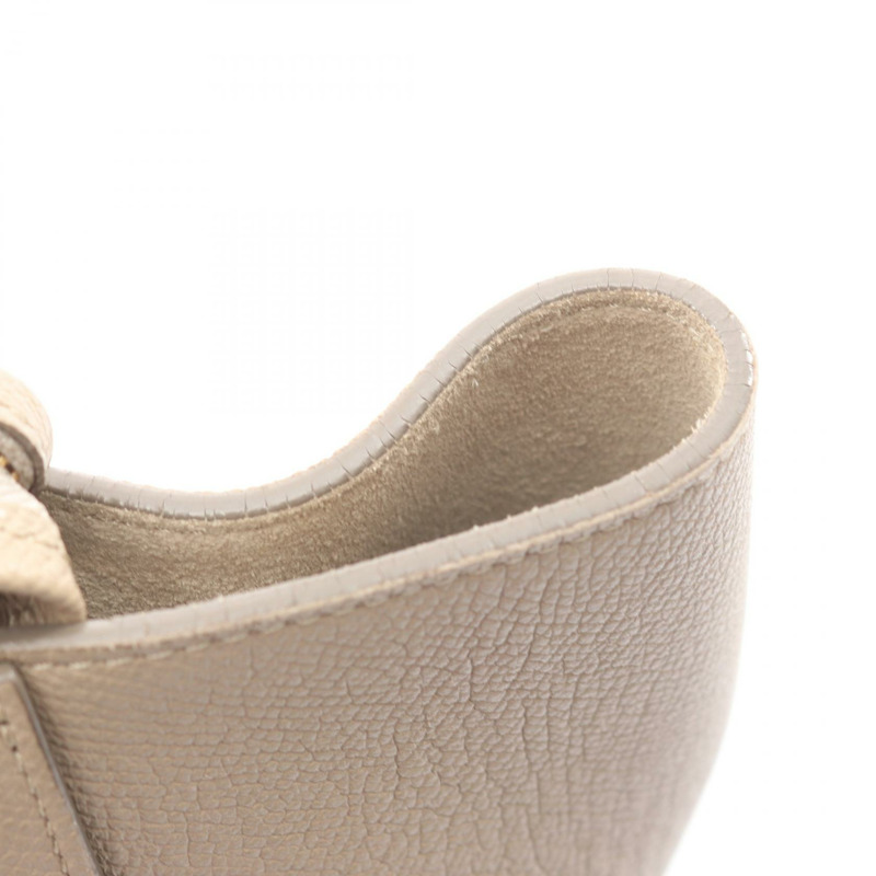 CELINE MINI Belt 2Way 肩背手提包 176103 米色皮革 二手 女士-10