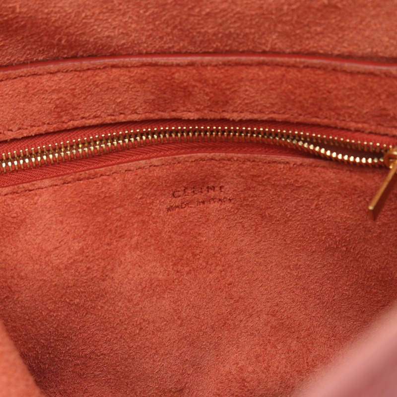CELINE Sangle 水桶小號肩背包 178303 紅色皮革 二手 女士-3