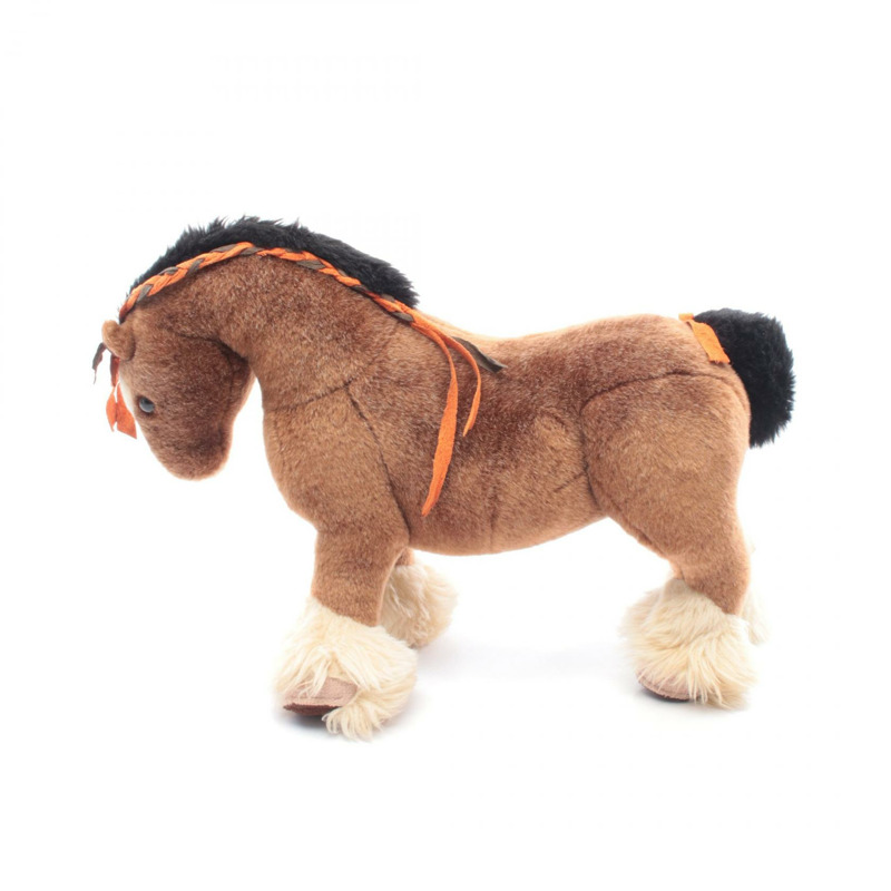 愛馬仕 Elmy PM 毛絨玩具 400055M 麂皮絨 腈綸 棕色 多色 二手 男女通用-1