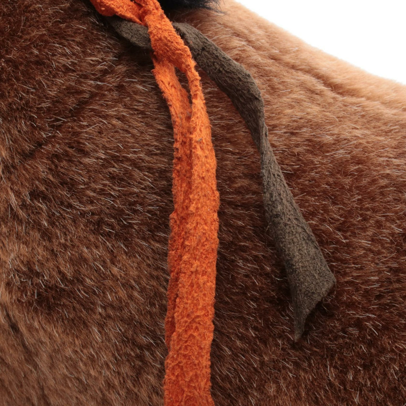 愛馬仕 Elmy PM 毛絨玩具 400055M 麂皮絨 腈綸 棕色 多色 二手 男女通用-7