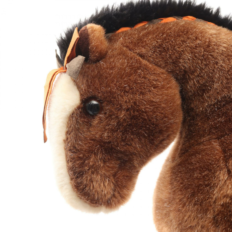 愛馬仕 Elmy PM 毛絨玩具 H400055M-00 麂皮絨亞克力棕色多色二手男女通用-7