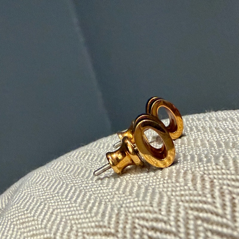 Hermes 愛馬仕 mini pop H 耳釘 耳環 黑-3