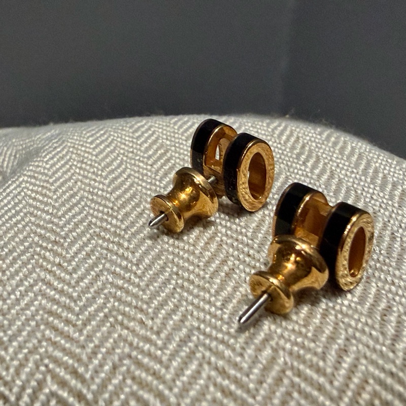 Hermes 愛馬仕 mini pop H 耳釘 耳環 黑-4