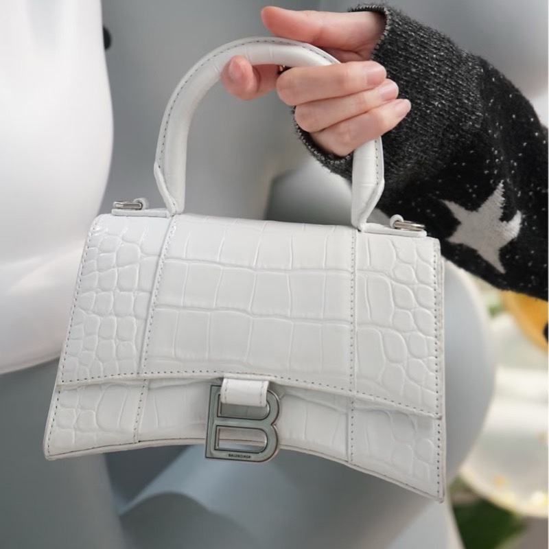 巴黎世家沙漏包xs白銀-0