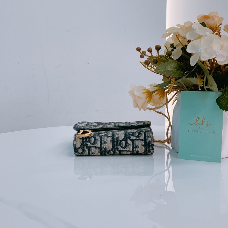MS0577 CHRISTIAN DIOR 迪奧經典花紋三摺銀包SADDLE 3 FOLD WALLET OBLIQUE NAVY-2