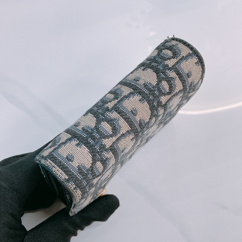 MS0577 CHRISTIAN DIOR 迪奧經典花紋三摺銀包SADDLE 3 FOLD WALLET OBLIQUE NAVY-7