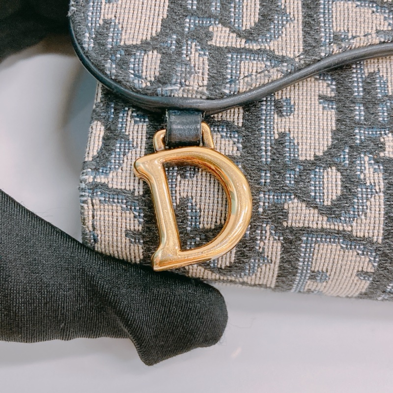 MS0577 CHRISTIAN DIOR 迪奧經典花紋三摺銀包SADDLE 3 FOLD WALLET OBLIQUE NAVY-9