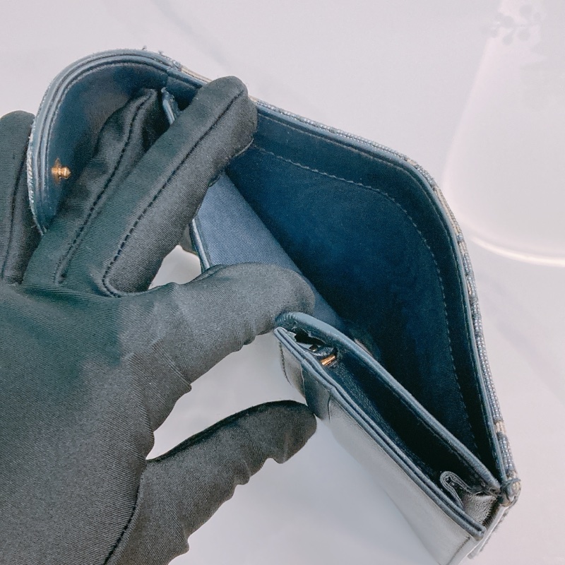 MS0577 CHRISTIAN DIOR 迪奧經典花紋三摺銀包SADDLE 3 FOLD WALLET OBLIQUE NAVY-10