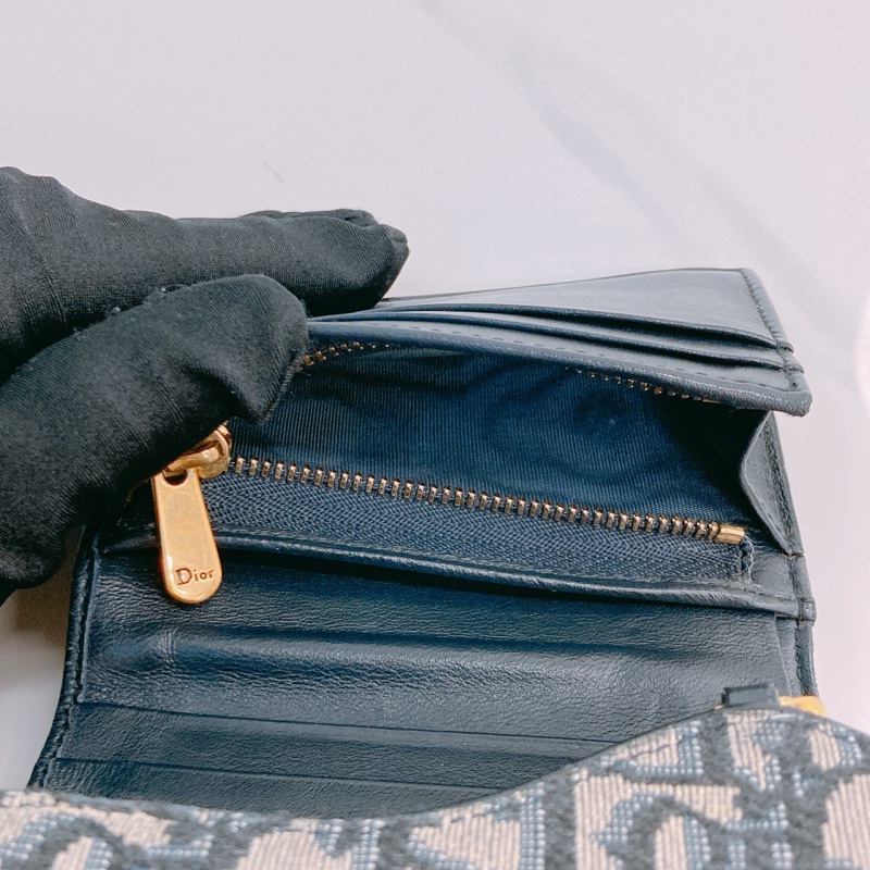 MS0577 CHRISTIAN DIOR 迪奧經典花紋三摺銀包SADDLE 3 FOLD WALLET OBLIQUE NAVY-12