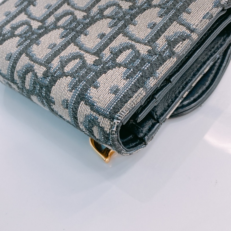 MS0577 CHRISTIAN DIOR 迪奧經典花紋三摺銀包SADDLE 3 FOLD WALLET OBLIQUE NAVY-19