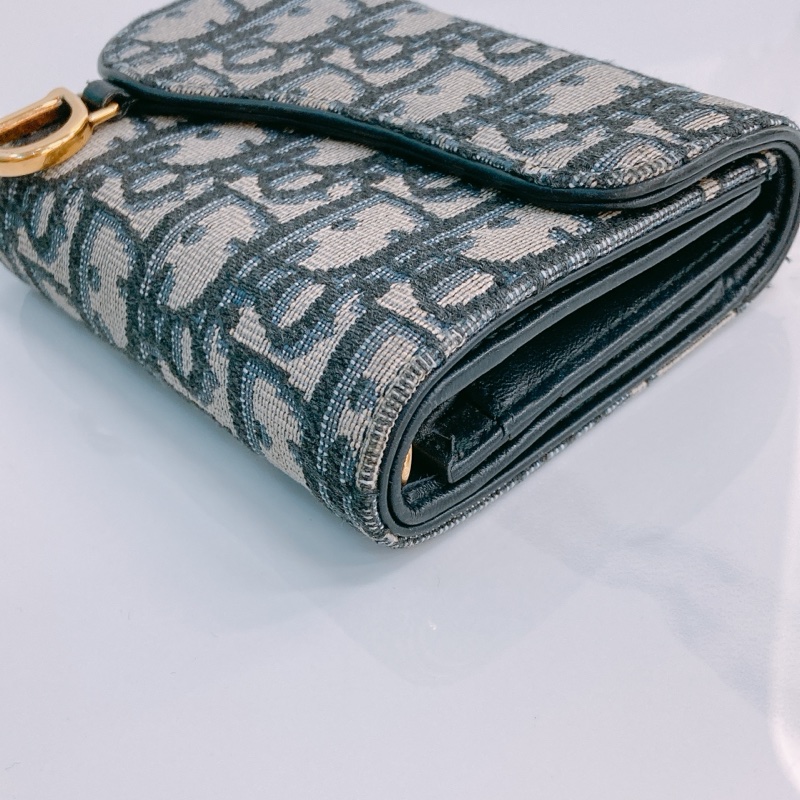 MS0577 CHRISTIAN DIOR 迪奧經典花紋三摺銀包SADDLE 3 FOLD WALLET OBLIQUE NAVY-21