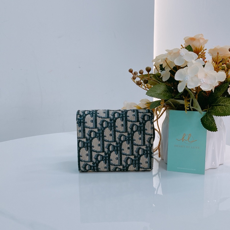 MS0577 CHRISTIAN DIOR 迪奧經典花紋三摺銀包SADDLE 3 FOLD WALLET OBLIQUE NAVY-24