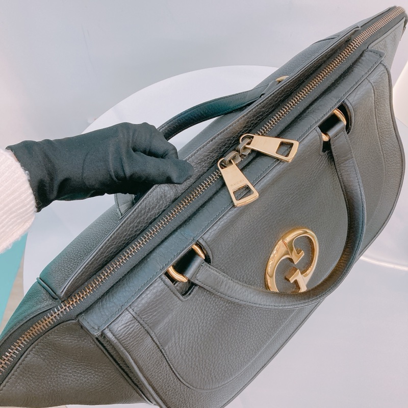 MS0580 GUCCI 古馳GG扣大號牛皮手拿包包1973 TOP HANDLE MEDIUM TOTE BAG CALFSKIN-21