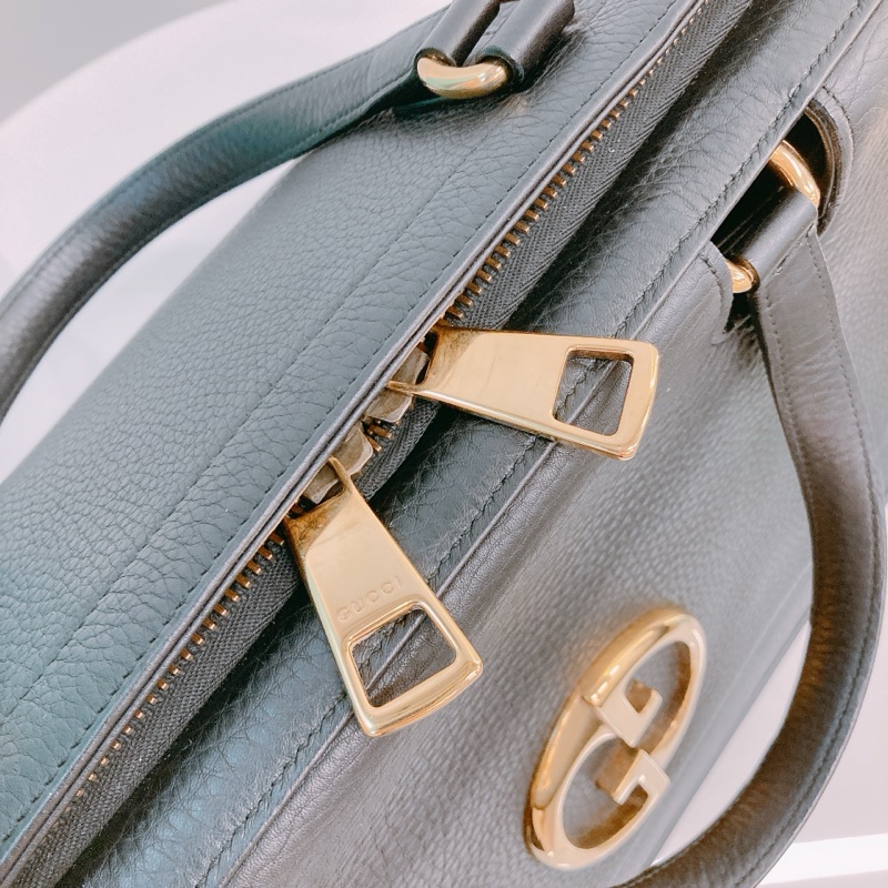 MS0580 GUCCI 古馳GG扣大號牛皮手拿包包1973 TOP HANDLE MEDIUM TOTE BAG CALFSKIN-22