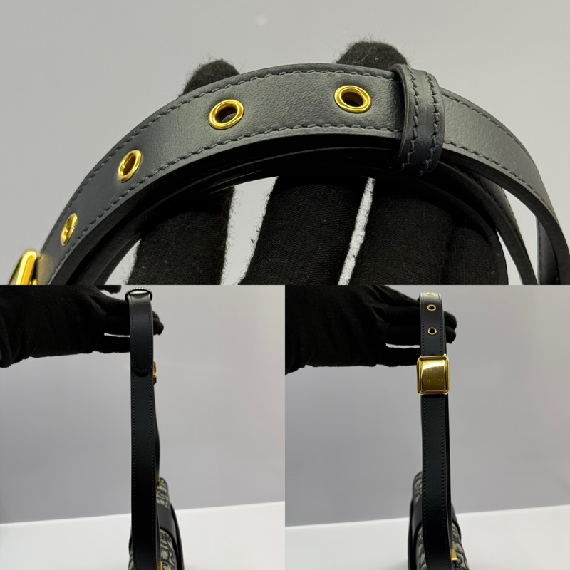 DIOR  藍色緹花蒙田包 MONTAIGNE 30 OBLIQUE SHOULDER CROSSBODY-6