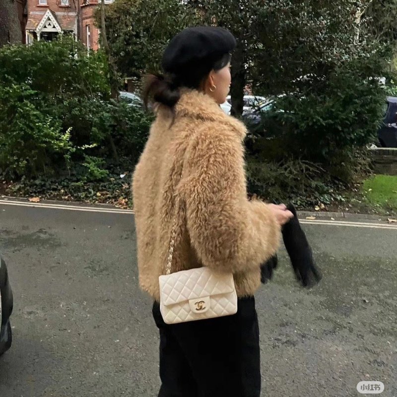 CHANEL 經典口蓋包Mini CF18 - 羊皮米金-1