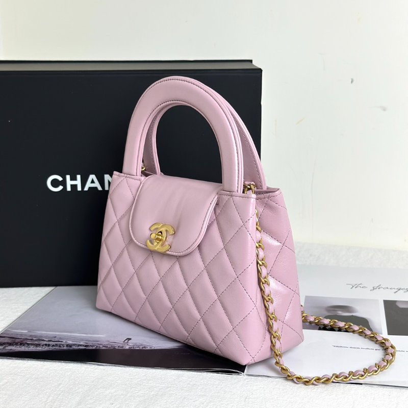 CHANEL Mini kelly - 粉金-3